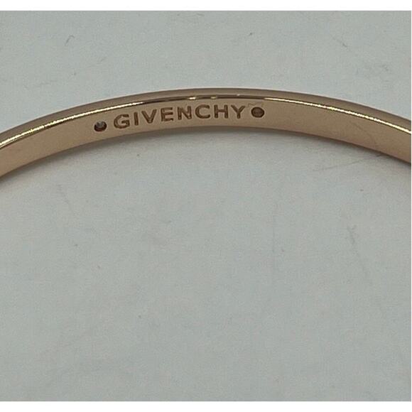 Givenchy Rose Gold‎ and Crystal Hinged Twisted Bangle Bracelet New with tags - Picture 7 of 9